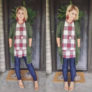 Tiered Tunic Buffalo Plaid